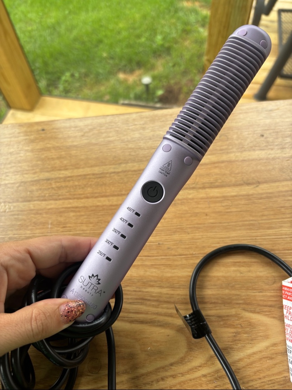Sutra Lavender Electric Hair Straightening Brush